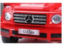Samochód na akumulator Mercedes G500 czerwony