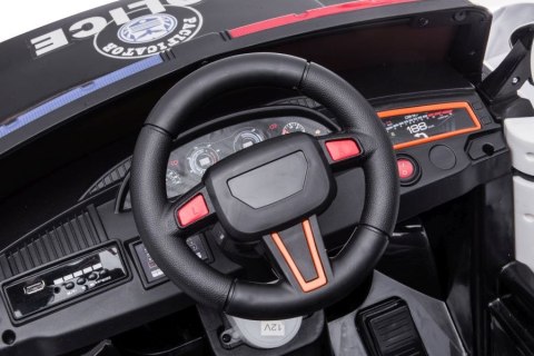 Auto Na Akumulator BBH-021 Światła LED Muzyka Pilot Policyjne Białe