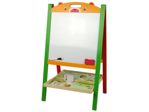 Drewniana Tablica 2w1 Magnesy Pisak Liczby Działania Słowa