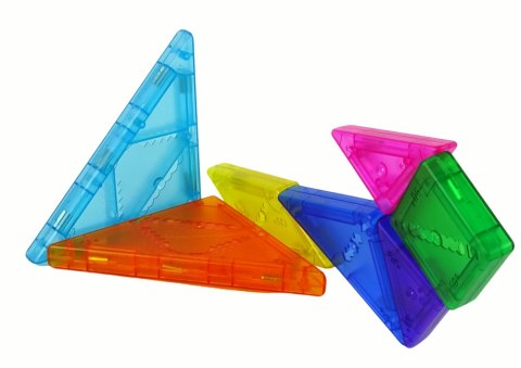 Układanka Tangram 7 Magnetycznych Klocków Puzzle Kolorowe