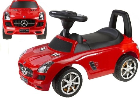 Jeździk Mercedes SLS AMG Pchacz Dla Dziecka Oparcie Schowek Czerwony