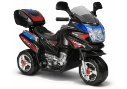 Motor Na Akumulator HC8051 Dla Dzieci Czarny Ścigacz Światła Led Dźwięki
