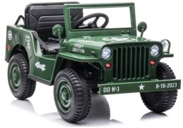 Auto Na Akumulator JH-103 Wojskowa Zieleń 4x4