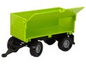 Traktor Rolniczy z Przyczepą Światłą Dźwięki Zielony