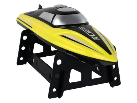 Motorówka Łódka Zdalnie Sterowana R/C 2.4G Pilot Podstawka Żółta