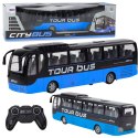 Autobus Zdalnie Sterowany Bus RC Pilot Światła Niebieski 39cm