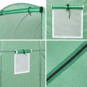 Tunel Ogrodowy Foliowy Szklarnia Na Warzywa Okna Zielony UV 4,5x2x2 M 9M²