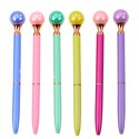 Długopis Z Dużą Perłą Obrotowy Mechanizm Niebieski Tusz 1.0mm Mix