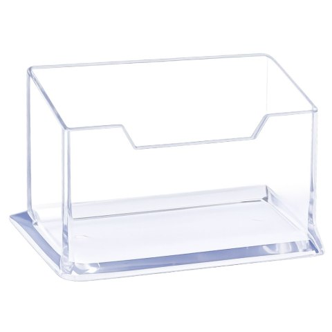 Pojemnik Na Wizytówki Przeźroczysty Transapentny Plastikowy 11cm
