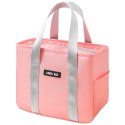 Torba Termiczna Izolacyjna Śniadaniowa Lunch Bag Różowa 24cm