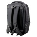 Plecak Miejski Biznesowy USB Pas Piersiowy Czarny 26L 45cm