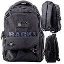 Plecak Miejski Szkolny 6 Kieszeni Back Up Czarny 23L 46cm