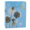 Torba Prezentowa Dmuchawce Złote Elementy 32 x 26 x 12cm