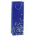 Torba Prezentowa Na Butelkę Wino W Kropki 36 x 12 x 9cm