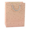 Torba Prezentowa Ze Złotymi Kropkami 23 x 18 x 10,5 cm