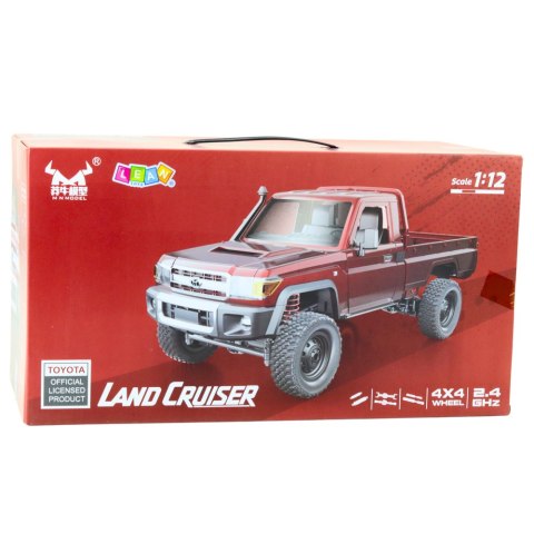 Samochód Terenowy MN82 Zdalnie Sterowany RC Napęd 4x4 Czerwony 1:12