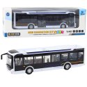 Autobus Metalowy Miejski Światła Dźwięk 1:42 Biały