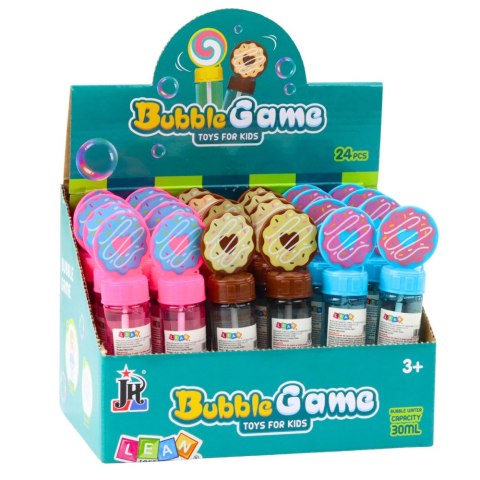 Bańki Mydlane Donut Pączek 3 Otwory Do Baniek Mix Kolorów 30ml
