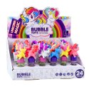 Bańki Mydlane Jednorożec Ruchoma Figurka Kolorowy 14cm Mix