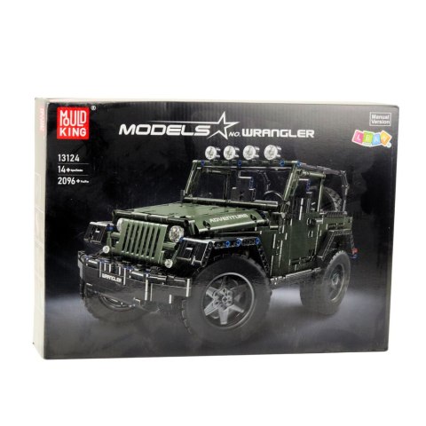 Klocki Konstrukcyjne Auto Terenowe Zielony Khaki 2078 el.
