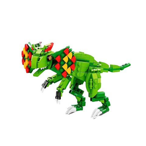 Klocki Konstrukcyjne Dinozaur Dilophosaurus Zielony 269 el.