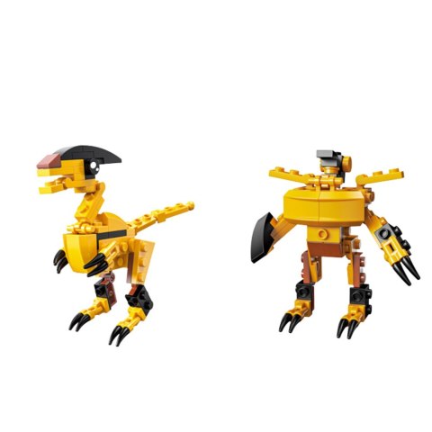 Klocki Konstrukcyjne Dinozaur Robot 2w1 57-70 el. Mix