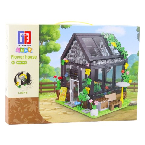 Klocki Konstrukcyjne Mini Szklarnia Domek Ogrodowy 588 el.