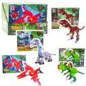 Klocki Konstrukcyjne Zestaw Dinozaur Robot 2w1 145-161 el. Mix