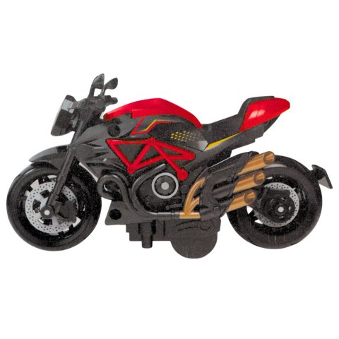 Motocykl Do Składania Skręcania Metal 1:14 DIY Pomarańczowy
