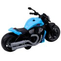 Motocykl Zabawkowy Na Baterie Napęd Światła Dźwięki Niebieski