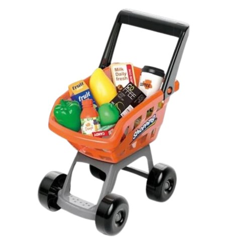 Zestaw Sklepowy Kasa Wózek Skaner Supermarket Sklepik Dla Dzieci