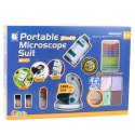 Przenośny Mikroskop Edukacyjny Dla Dzieci 2w1 60X/180X Akcesoria