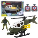 Zestaw Militarny Helikopter Wojskowy Figurka Żołnierza Broń