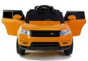 Auto na Akumulator HL1638 Dla Dzieci Światła LED MP3 Pilot Pomarańczowe