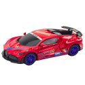 Auto Sportowe Czujnik Przeszkód Kula Led Obrót 360° Światła Dźwięk Czerwone