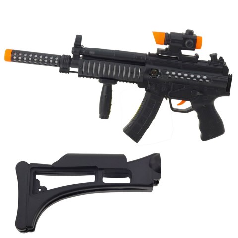 Karabin Maszynowy Zabawkowy Światła Dźwięki Czarny 62cm