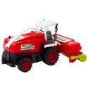Kombajn Rolniczy Farmerski Z Hederem Napęd Czerwony