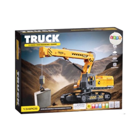 Koparka Gąsienicowa Do Złożenia DIY Zdalnie Sterowana RC 133el