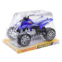 Quad Terenowy Z Napędem Bieżnikowane Koła Niebieski