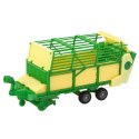 Traktor Rolniczy Farmerski Z Zielono-Żółtą Przyczepą Czerwony 50cm