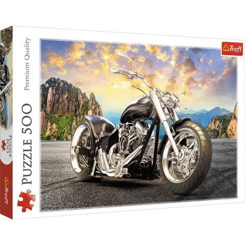 Puzzle - 500 - Czarny motocykl - Trefl 37384