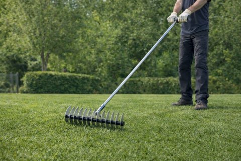 Aerator Wertykulator Ogrodowy Ręczny Do Trawnika Dwustronny LEAN 34 cm