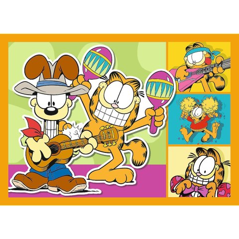 Puzzle - 4w1 (35, 48, 54, 70) - Garfield Kocha lazanię - Trefl 34673