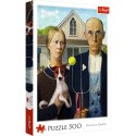 Puzzle - 500 - American Gothic: Psia Edycja - Trefl 37526