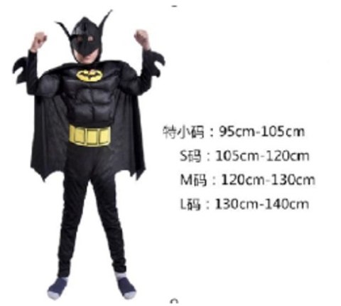 Strój karnawałowy Batman 105-120 cm