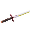Długopis Miecz Katana Anime Metalowy Czarny Tusz Wymienny Wkład Biało-Żółty