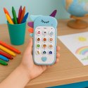 Dziecięcy Telefon Edukacyjny Światła Dźwięki Melodie Niebieski