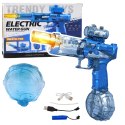 Elektryczny Pistolet Broń na Wodę Akumulator Światła Niebieski