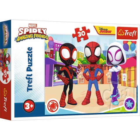 Puzzle - 30 - Przygody Spidey'a i przyjaciół - Trefl 18285