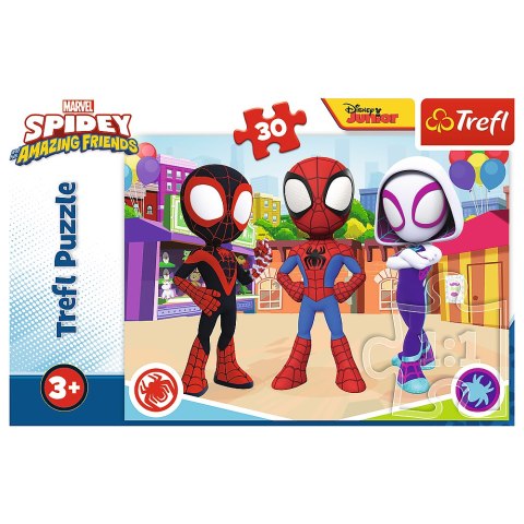 Puzzle - 30 - Przygody Spidey'a i przyjaciół - Trefl 18285